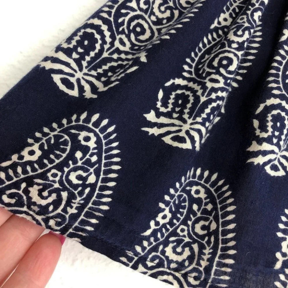 Shorts outfit Peek sleeveless blouse navy and H&M shorts white size 6-12 months - Picture 6 of 12